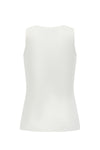 SWAYING/KNIT water drop hollow silk vest SW24SS1T34 white